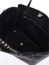 Rockstud Medium Tote Bag Black - VALENTINO - BALAAN 5