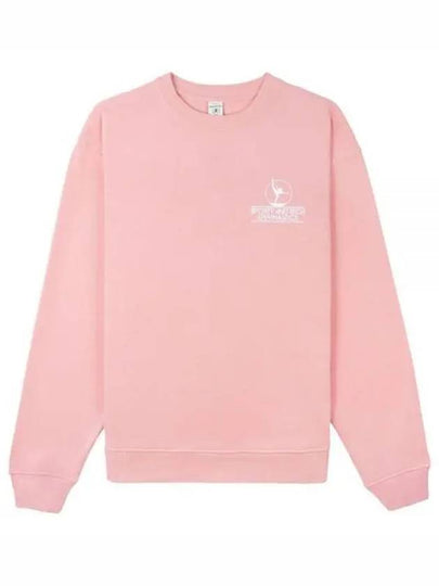 Gymnastics Logo Print Cotton Sweatshirt Pink - SPORTY & RICH - BALAAN 2