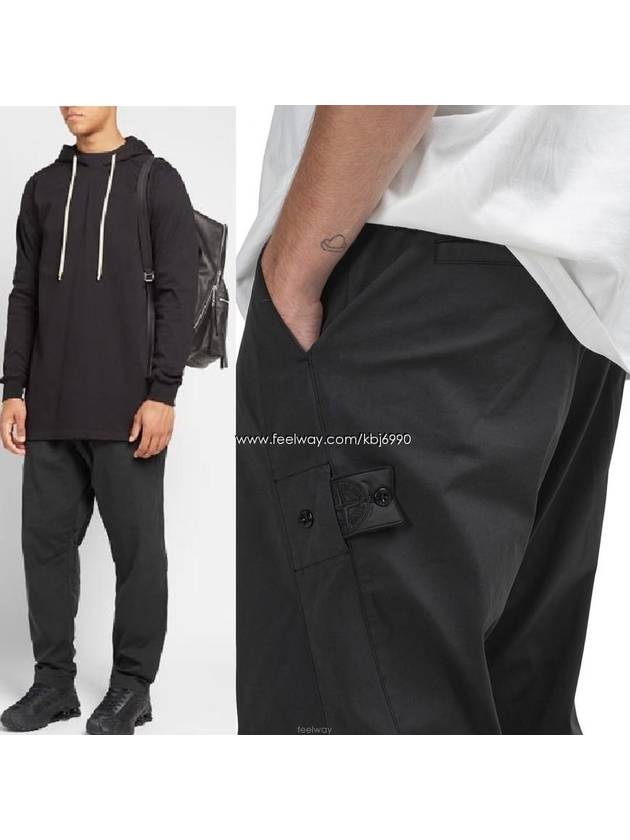 Wappen Shadow Straight Pants Black - STONE ISLAND - BALAAN 2