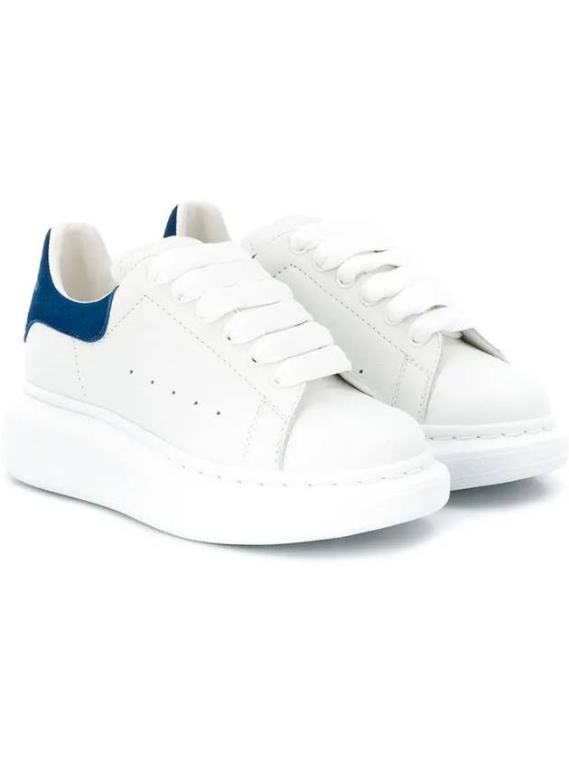 Kids Blue Tab Sneakers White - ALEXANDER MCQUEEN - BALAAN 5