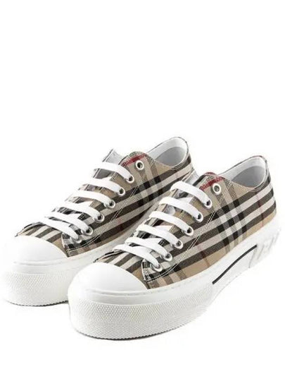 Vintage Check Cotton Sneakers Archive Beige - BURBERRY - BALAAN 2