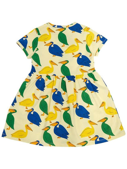 Kids short sleeve dress 2365010123 YELLOW - MINI RODINI - BALAAN 2