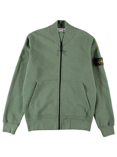 Wappen Patch Zip-Up Jacket Green - STONE ISLAND - BALAAN 2