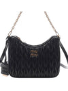 Matelasse Nappa Leather Shoulder Bag Black - MIU MIU - BALAAN 3