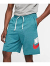 Sportswear French Terry Shorts Light Teal - NIKE - BALAAN 8