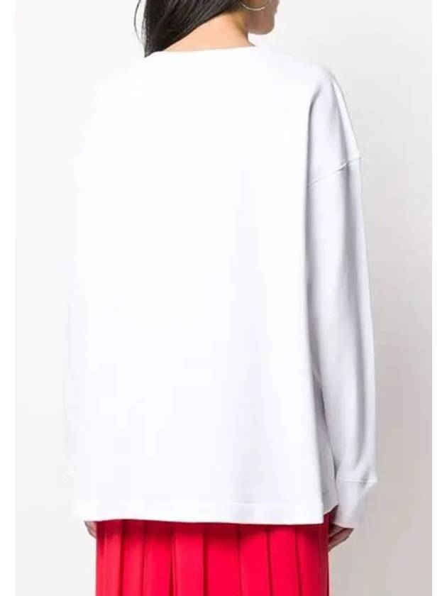 Reverse Logo Sweatshirt Optic White - ACNE STUDIOS - BALAAN 4