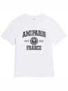 Varsity Logo Short Sleeve T-Shirt White - AMI - BALAAN 2