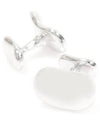 925 Sterling Silver Elsa Peretti 18MM Blank Design Cuff Links - TIFFANY & CO. - BALAAN 3