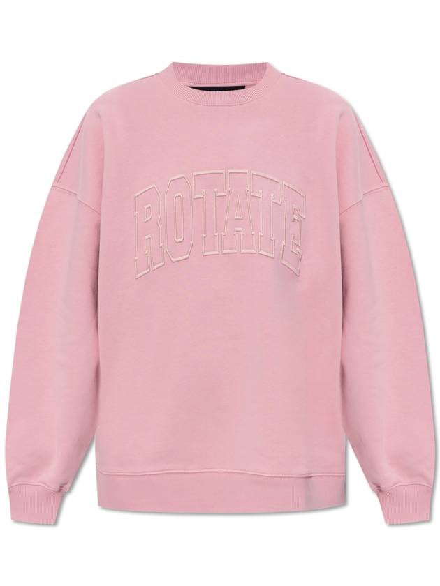 ROTATE Sweatshirt With Logo, Women's, Pink - ROTATE - BALAAN 1