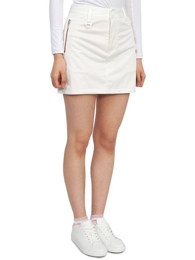 Icon Zip Skirt White - HORN GARMENT - BALAAN 4