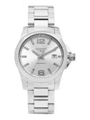 Men's Conquest Steel Watch Silver - LONGINES - BALAAN 1