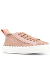 Lauren Lace Low Top Sneakers Pink - CHLOE - BALAAN 4