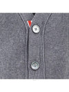 Milano Stitch 4-Bar Cardigan Medium Grey - THOM BROWNE - BALAAN 6