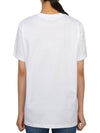 Love Print Cotton Short Sleeve T-Shirt White - GANNI - BALAAN 4