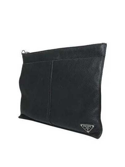 Silver logo clutch bag - PRADA - BALAAN 2