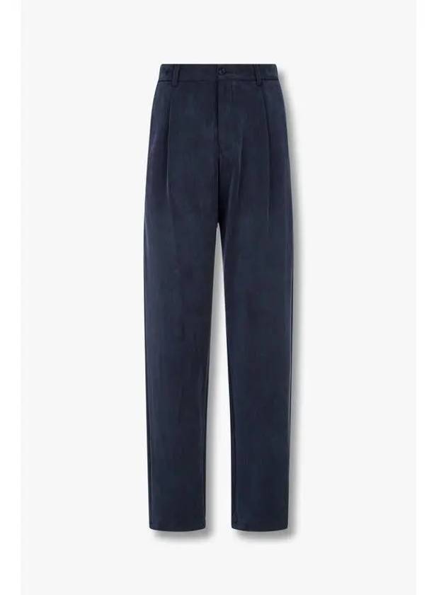 Men s Glossy Twill Relaxed Pants Navy - GIORGIO ARMANI - BALAAN 1