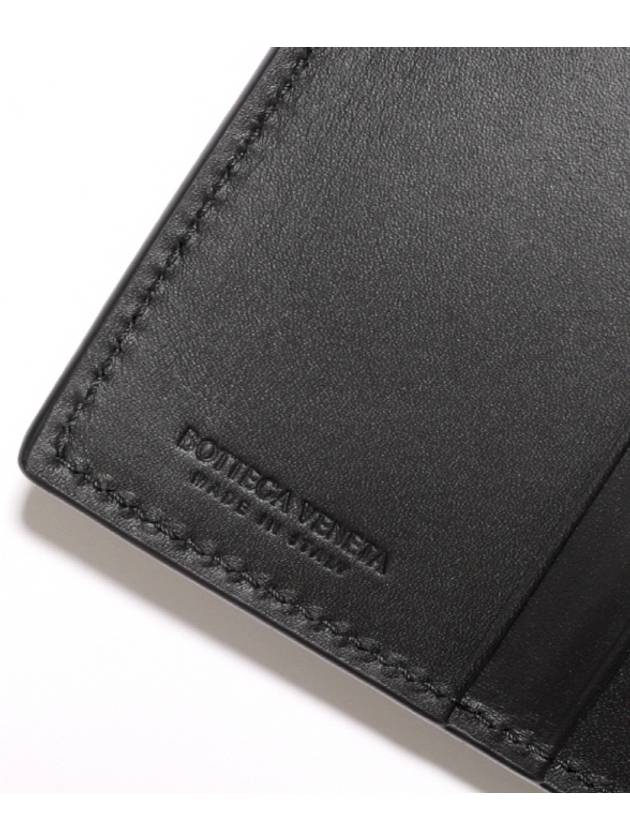 Intrecciato Small Folder Half Wallet Black - BOTTEGA VENETA - BALAAN 5