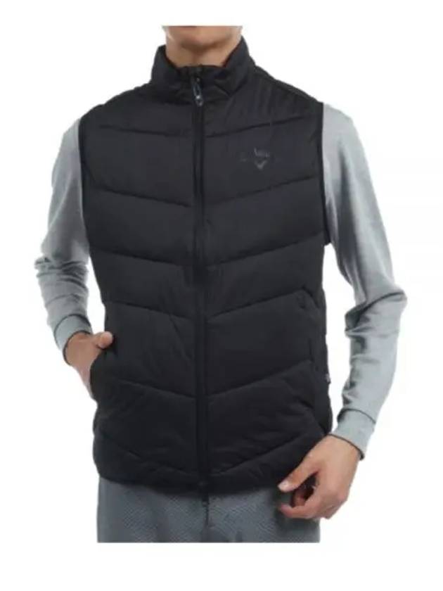 CALLAWAY Star Stretch Full Zip Padded Blouson C24216100 Black Vest - CALLAWAY GOLF - BALAAN 1