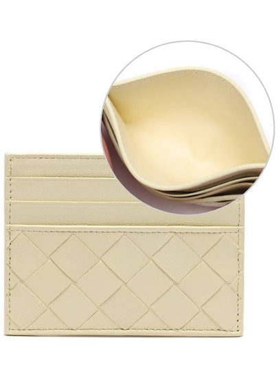 Intrecciato Leather Card Wallet Beige - BOTTEGA VENETA - BALAAN 2