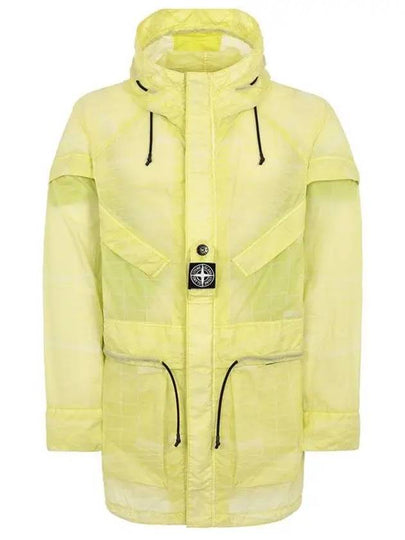 Men's Wappen Reflective Grid Lamy Windbreaker Yellow - STONE ISLAND - BALAAN 2