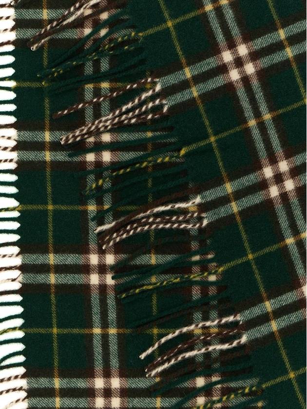 Happy Check Cashmere Scarf Green - BURBERRY - BALAAN 4