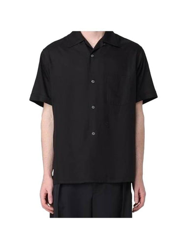 Twill Vacation Short Sleeve Shirt Black - MAISON MARGIELA - BALAAN 1