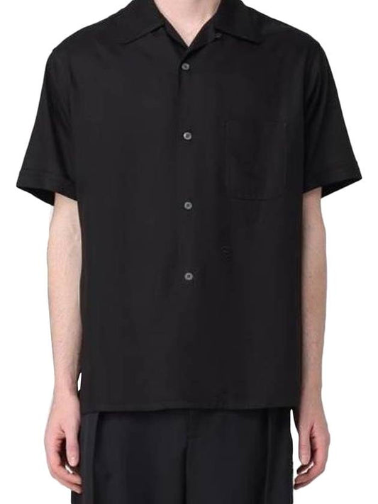 Twill Vacation Short Sleeve Shirt Black - MAISON MARGIELA - BALAAN 1
