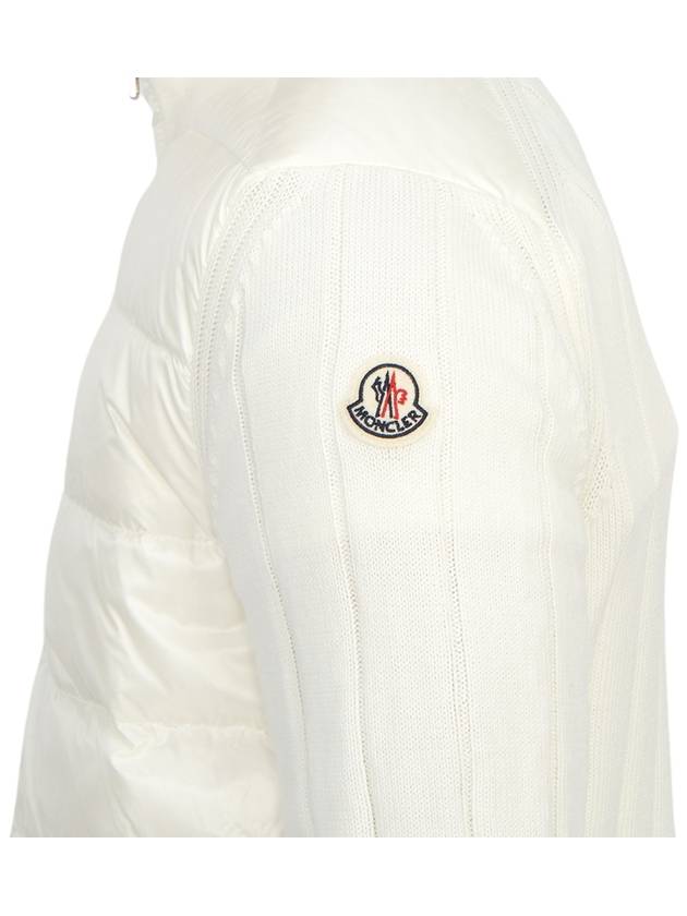 Cotton Cardigan Padding White - MONCLER - BALAAN 11