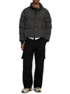 Garment Dyed Crinkle Reps Down Padding Grey - STONE ISLAND - BALAAN 4