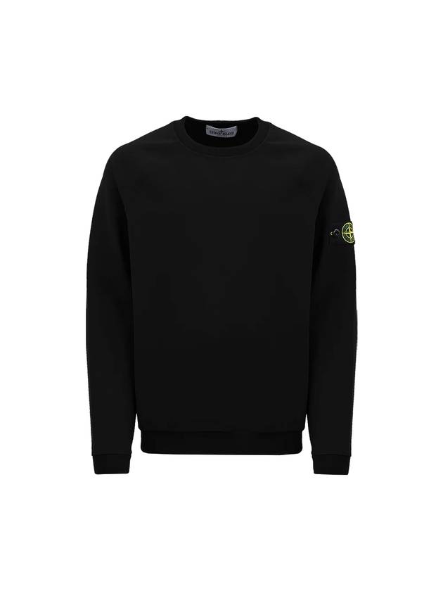 Kids Wappen Patch Sweatshirt Black - STONE ISLAND - BALAAN 1