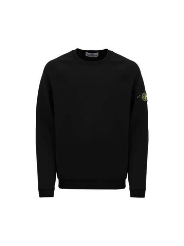 Kids Wappen Patch Sweatshirt Black - STONE ISLAND - BALAAN 1