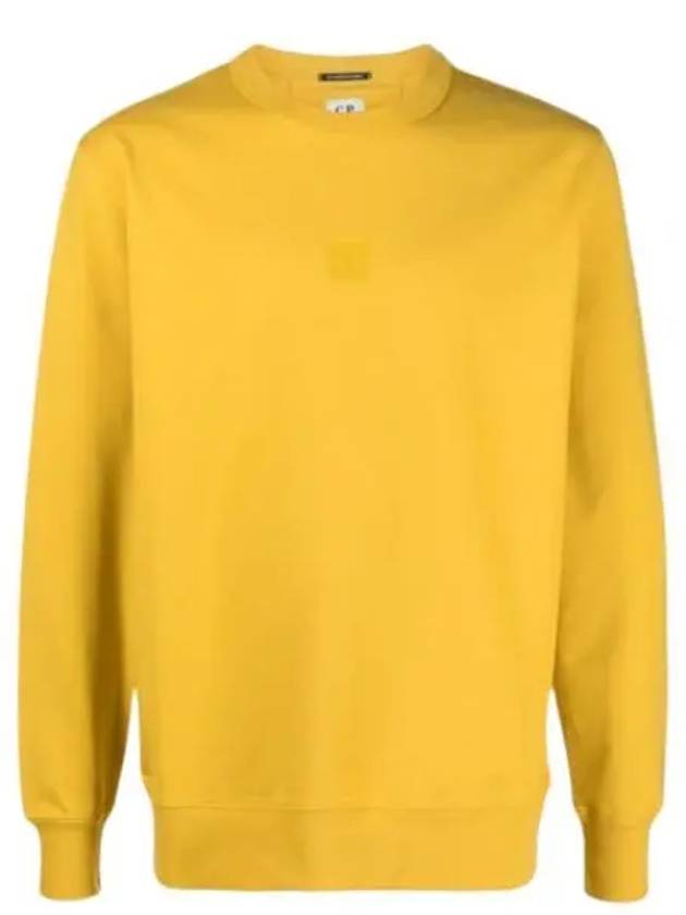 Metropolis Series Stretch Fleece Logo Sweatshirt Yellow - CP COMPANY - BALAAN 2