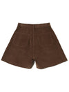 Corduroy two tuck half pants brown - LESEIZIEME - BALAAN 3