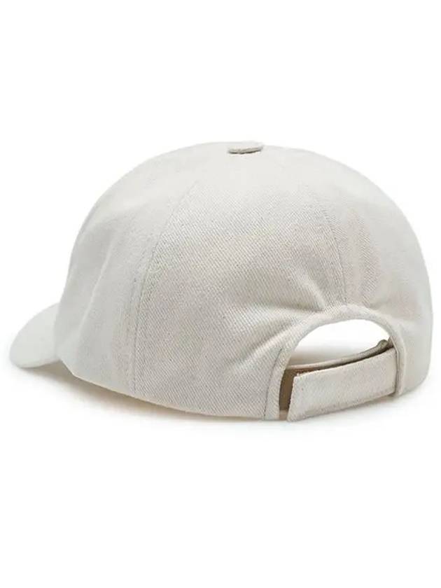 Tyron Embroidered Logo Ball Cap Ecru - ISABEL MARANT - BALAAN 4