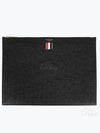 Medium Document Holder Clutch Bag Black - THOM BROWNE - BALAAN 2