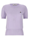 Bea Embroidery Logo Knit Top Lavender - VIVIENNE WESTWOOD - BALAAN 2