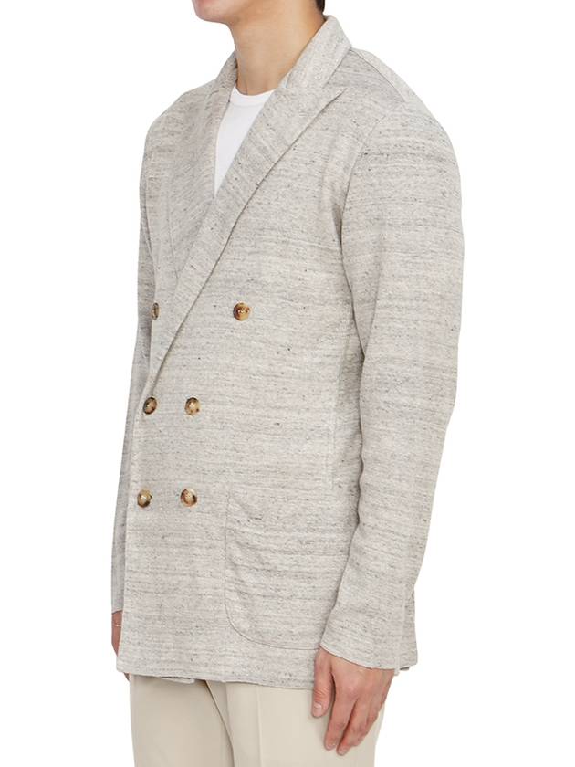 Men's Double Breasted Cardigan Gray - RVR LARDINI - BALAAN 3