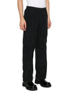 Flatt Nylon Loose Utility Straight Pants Black - CP COMPANY - BALAAN 4