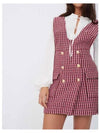 Women's Tweed Mini Dress Fuchsia MFPRO01521 - MAJE - BALAAN 2
