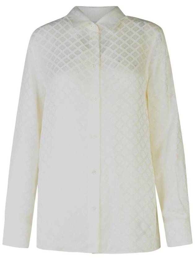 Etro White Silk Blend Shirt - ETRO - BALAAN 1