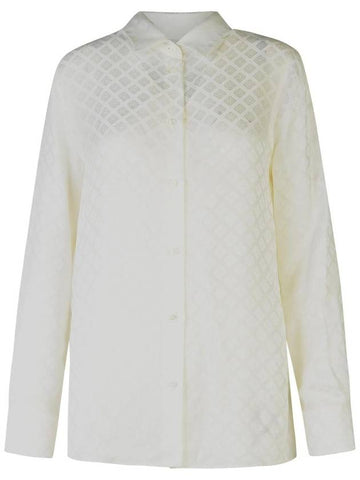 Etro White Silk Blend Shirt - ETRO - BALAAN 1