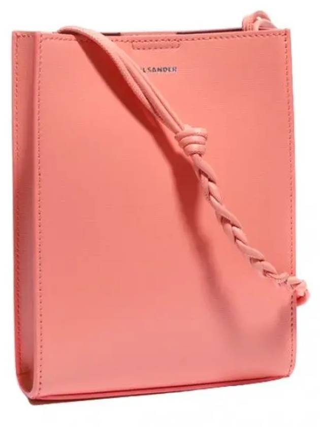 Tangle Small Leather Cross Bag Coral - JIL SANDER - BALAAN 2