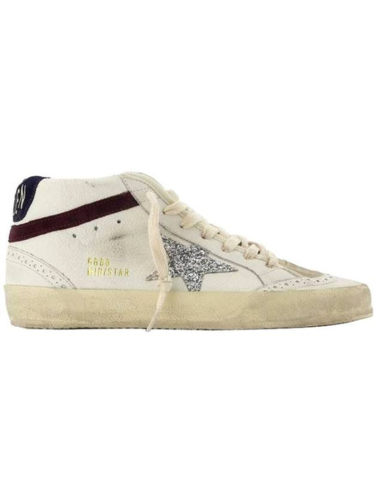 Mid Star Classic High Top Sneakers White - GOLDEN GOOSE - BALAAN.