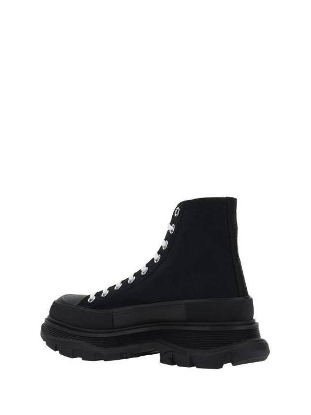 Men's Tread Lace-Up High Top Sneakers Black - ALEXANDER MCQUEEN - BALAAN 4