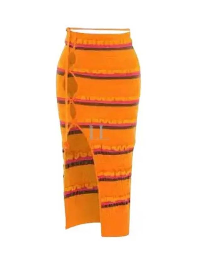 Jacquemus La Juppe Maille Concha Skirt Orange 231KN1292282750SS23 - JACQUEMUS - BALAAN 1