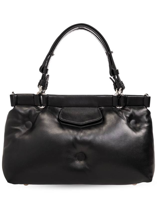 Small Glam Slam Leather Tote Bag Black - MAISON MARGIELA - BALAAN 4