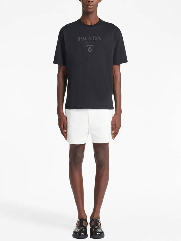 raised-logo cotton T-shirt - PRADA - BALAAN 2