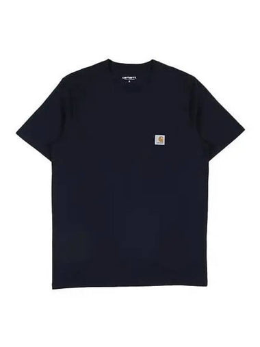 Whip chest pocket short sleeve navy I0304341C - CARHARTT - BALAAN 1