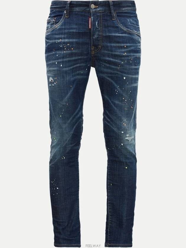 Dark Techno Surf Wash Skater Jeans Blue - DSQUARED2 - BALAAN 2