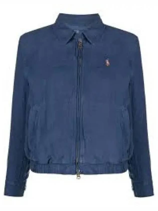 W Linen Windbreaker Navy 1236491 - POLO RALPH LAUREN - BALAAN 1